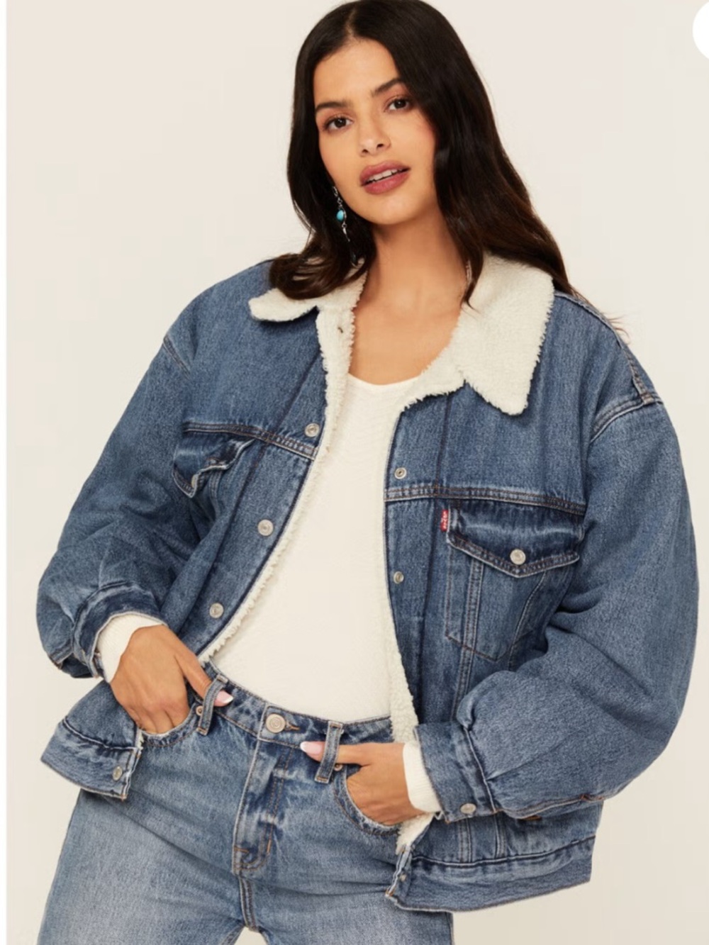 Levi’s fur lined denim jacket